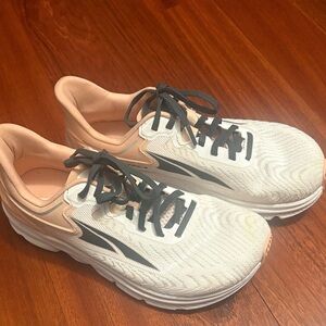 Altra White and Peach Athletic Shoes
